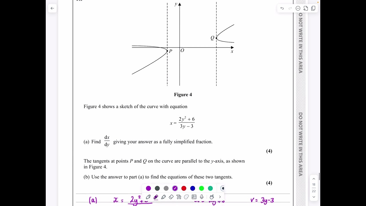 IAL, Edexcel, Jun 2023, P3, Q10, Differentiation, Quotient Rule, Nick Peters, WMA13/01