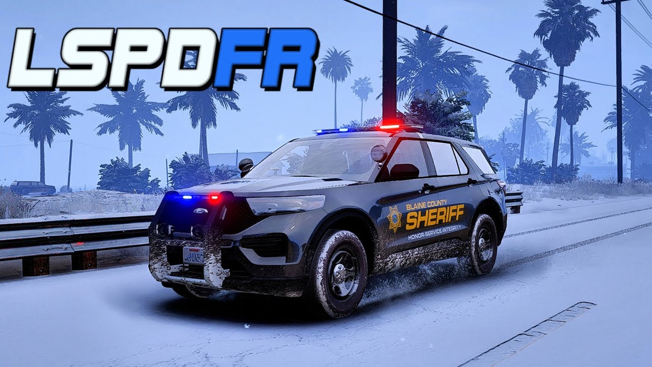 Снежный день в округе Блэйн! | GTA 5 LSPDFR