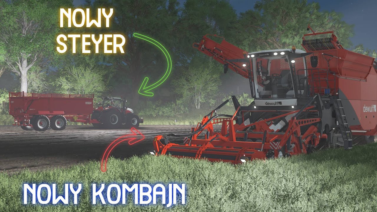 KOPANIE MARCHEWKI NOWYM KOMBAJNEM 😍 & NOWY STEYER Z PRZCZEPĄ 🚜 FARMERSKIE ŻYCIE #47