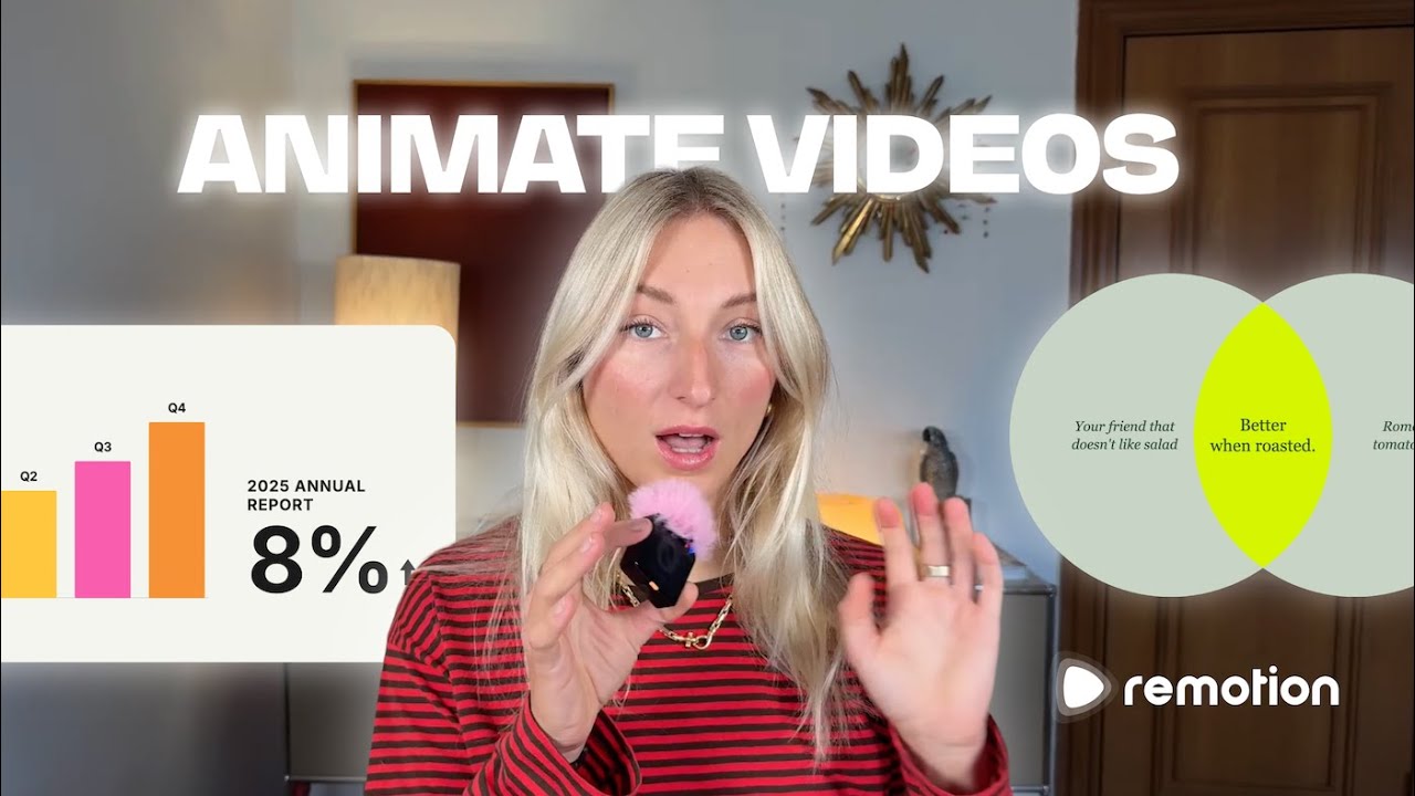 I Made Video Animations in Seconds with Remotion (Beginner-Friendly)