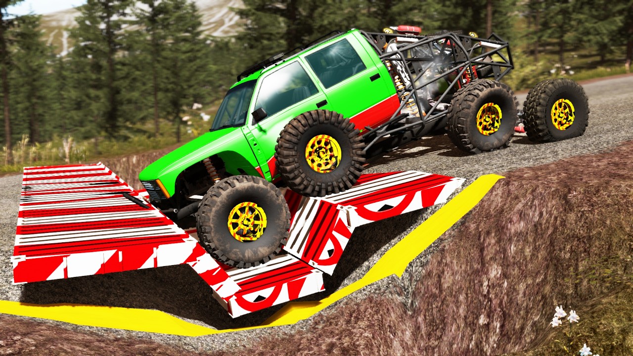 Cars vs Upside Down Speed Bumps #83 | BeamNG.DRIVE