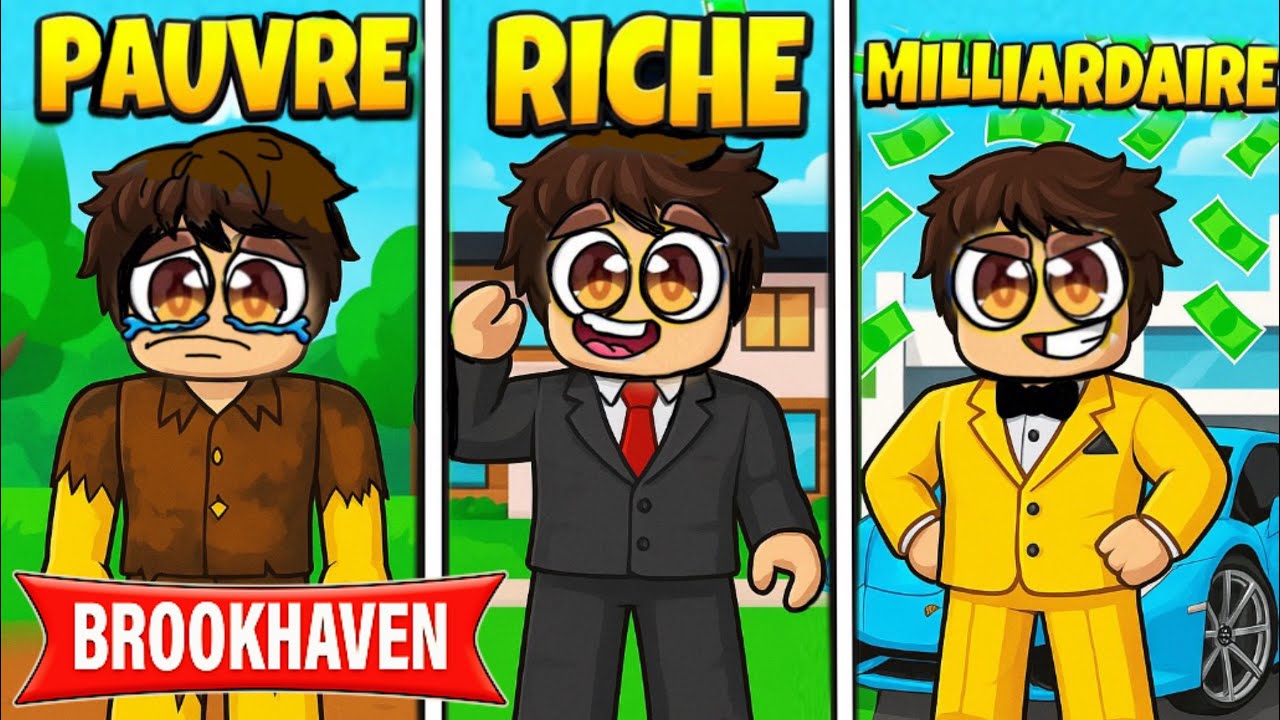 De PAUVRE à MILLIARDAIRE dans Brookhaven Roblox 😱💸