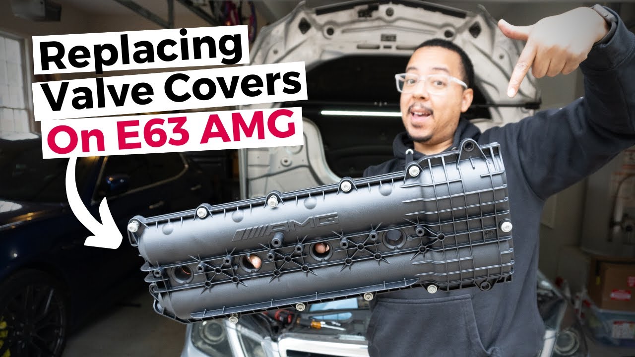 How to change valve cover on m156 engine! Replacing broken valve cover on Mercedes Benz E63 AMG!