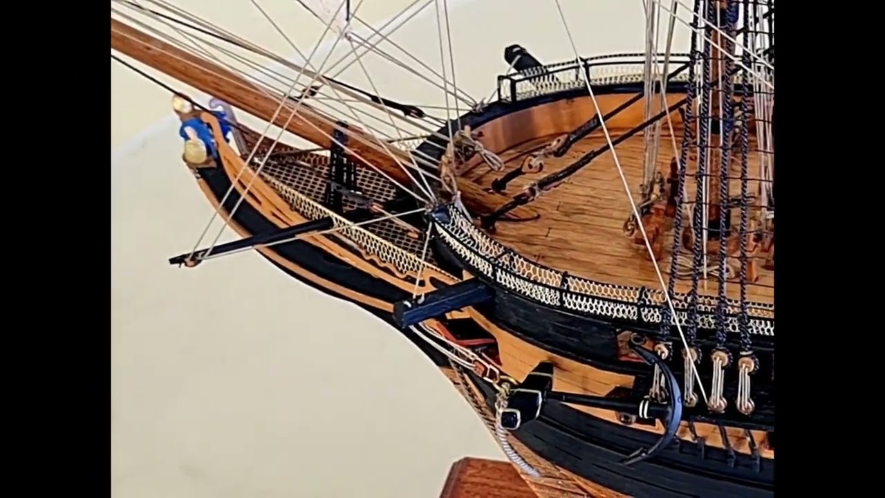 HMS Surprise Storm Sails Diorama