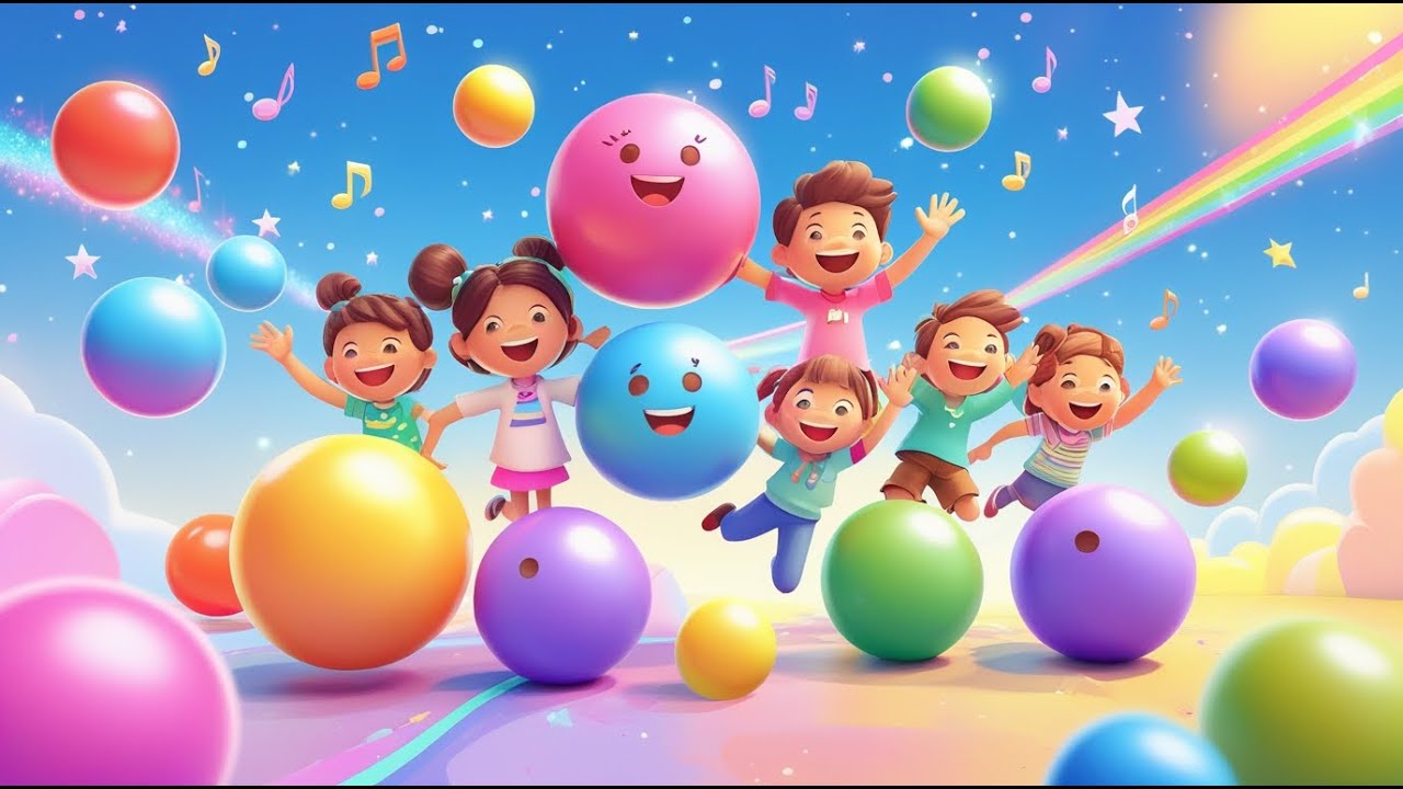 Counting with Bouncing Balls 🏀 | Learn Numbers 1&ndash;10 | Fun Counting Song for Kids & Toddlers