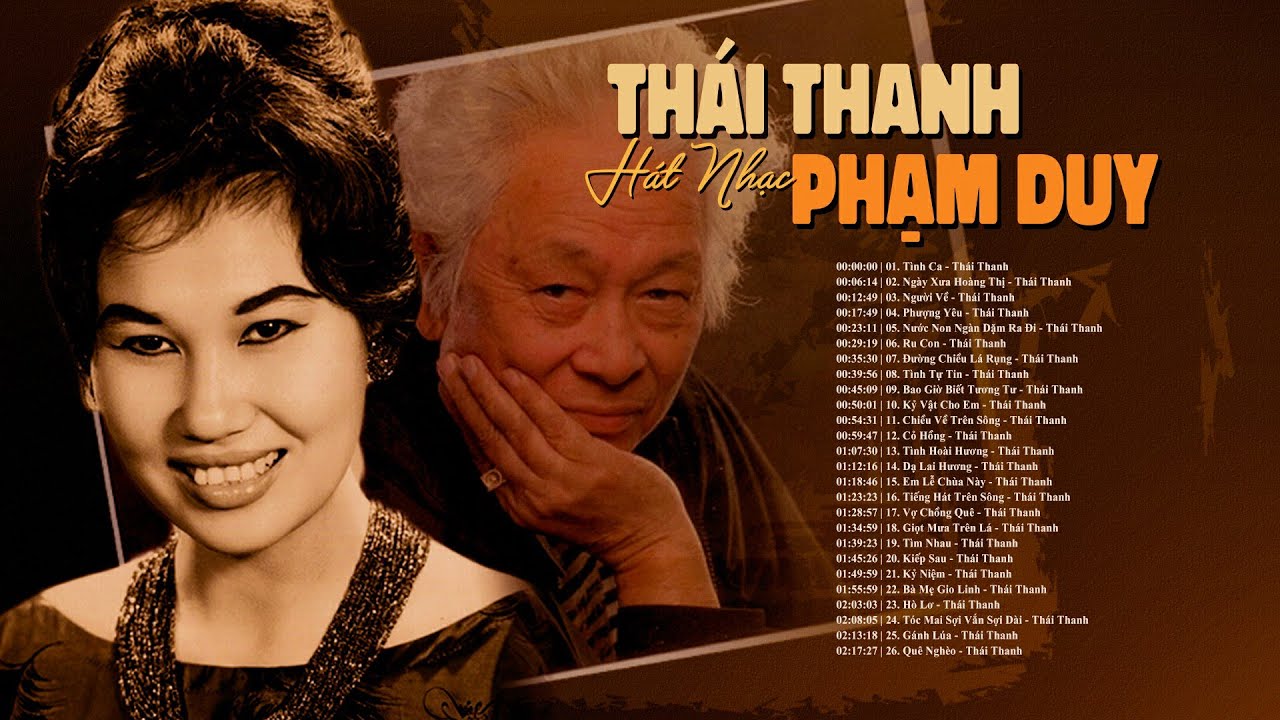 Th&aacute;i Thanh h&aacute;t nhạc Phạm Duy trước năm 1975 - Những ca kh&uacute;c bất tử - Băng Nhạc Xưa Để Đời