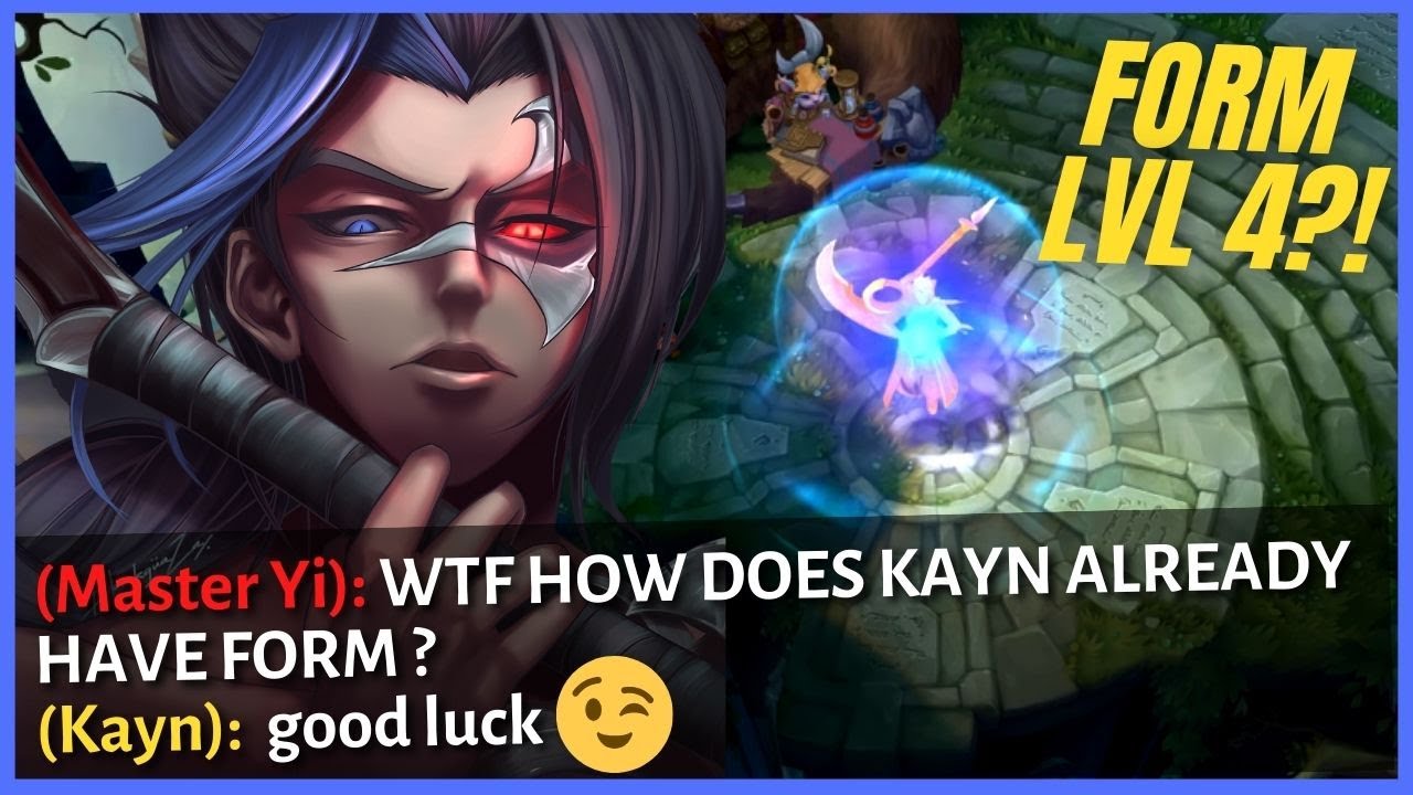 WHAT HAPPENS When The #1 Kayn Get's Form In 5 Minutes?... (Fastest Form Ever)