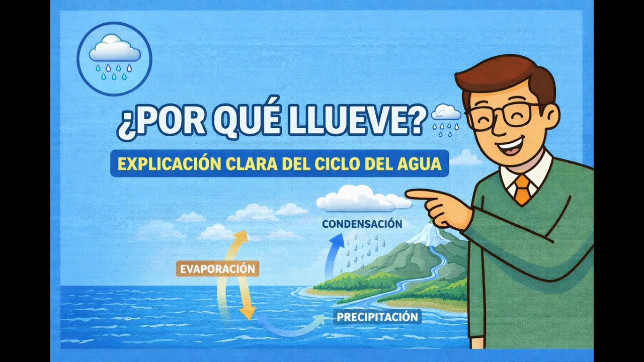 ¿POR QUÉ LLUEVE? 🌧️ EXPLICACIÓN CLARA DEL CICLO DEL AGUA