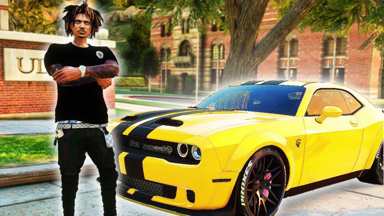 Driving My 1500HP Hellcat To School GTA 5 RP