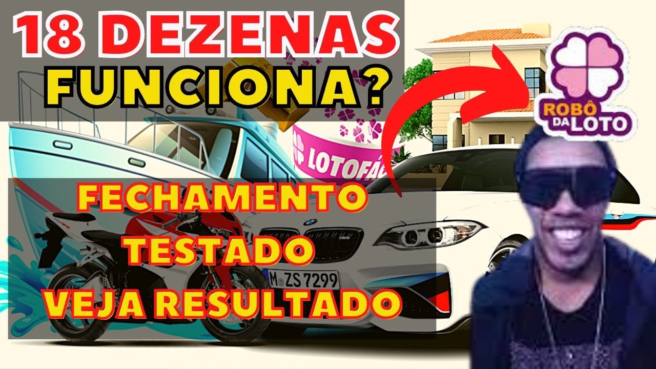 Rob&ocirc; da Loto Funciona testei o fechamento com 18 dezenas