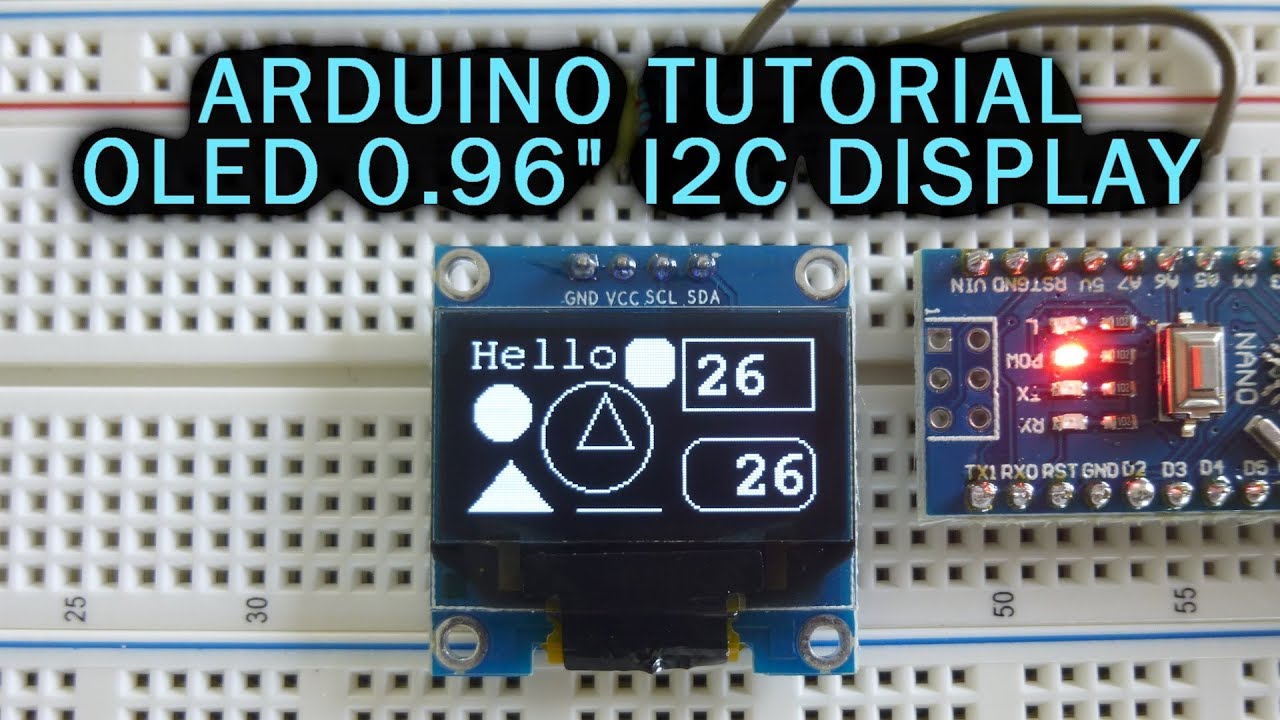 Учебное пособие по Arduino: OLED-дисплей 0,96 дюйма по I2C/SPI