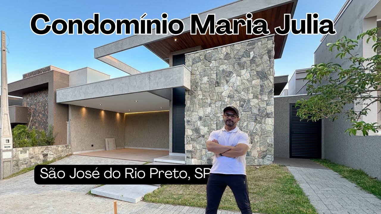 R$ 1.350.000,00 CASA PARA VENDA CONDOMÍNIO MARIA JULIA, São José do Rio Preto, SP.