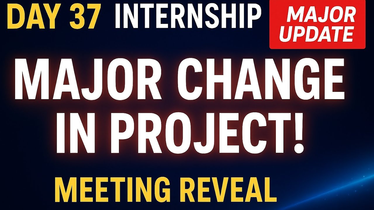 Internship Vlog Day 37 | Project Meeting Update