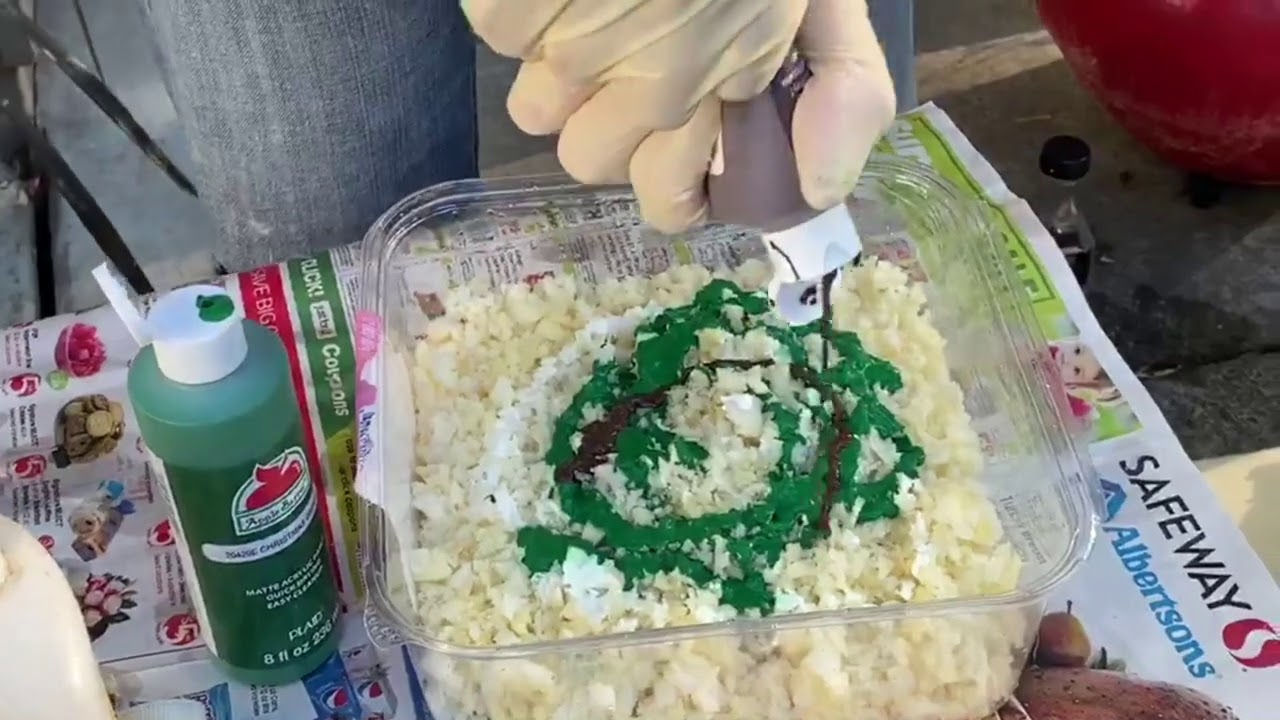 Как сделать флок из пенопласта
