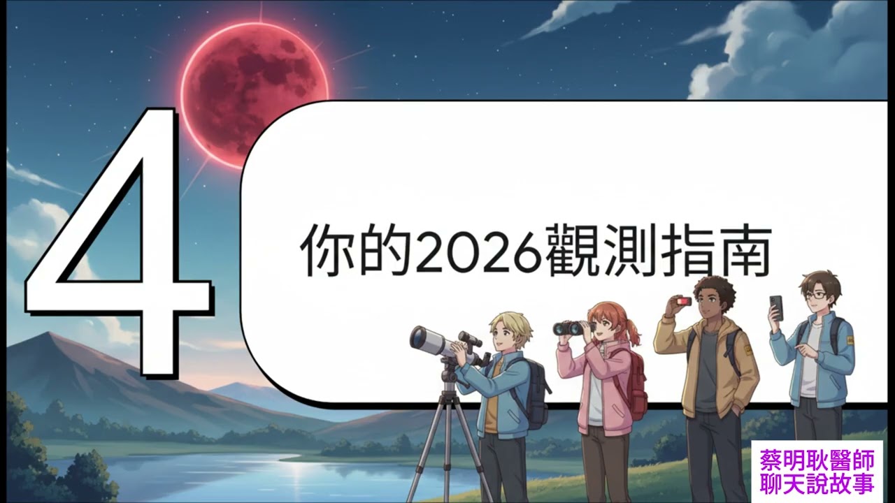 【蔡明耿醫師】2026元宵節「血月」深全食：百年難得一見的天文奇景，錯過再等幾輩子？觀測全攻略