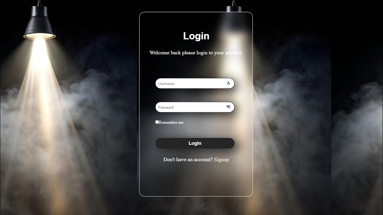 Creating a Login Form with HTML and CSS