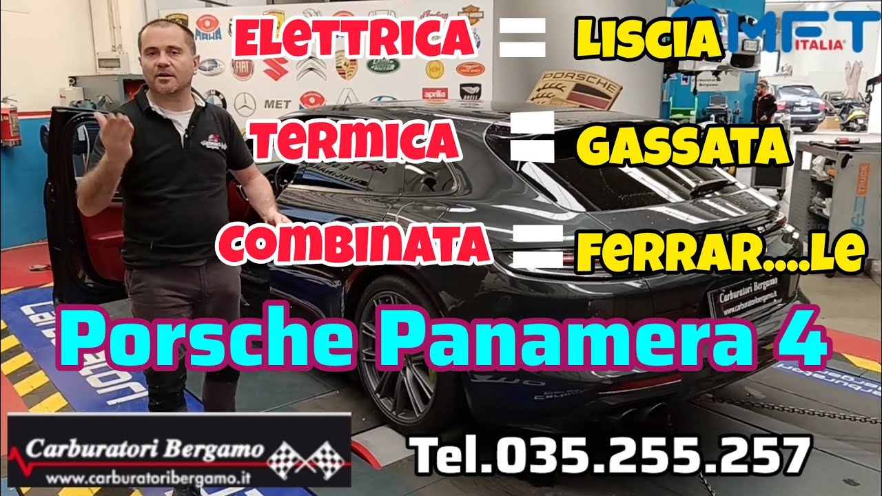 CARBURATORI BERGAMO : Marino ha scoperto  tutto ma proprio tutto della Porsche Panamera plug-in