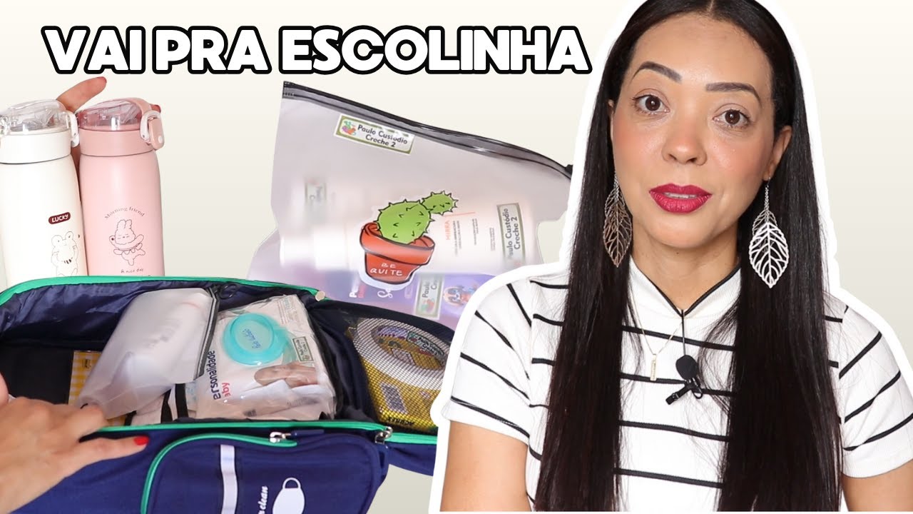 ARRUMANDO A MOCHILA DA ESCOLINHA PELA PRIMEIRA VEZ 💙 FRALDAS, HIGIENE E MATERIAIS