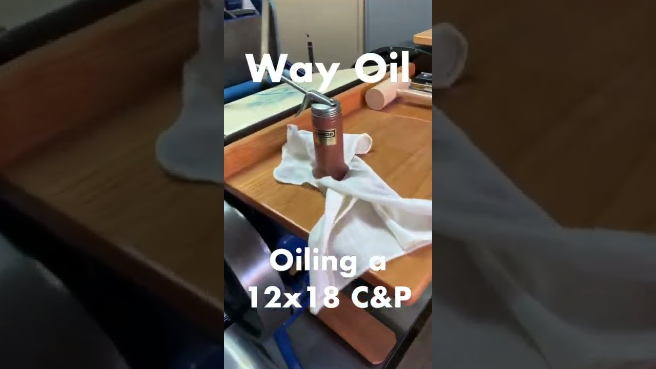 Oiling the 12x18 Chandler & Price (C&P) Letterpress