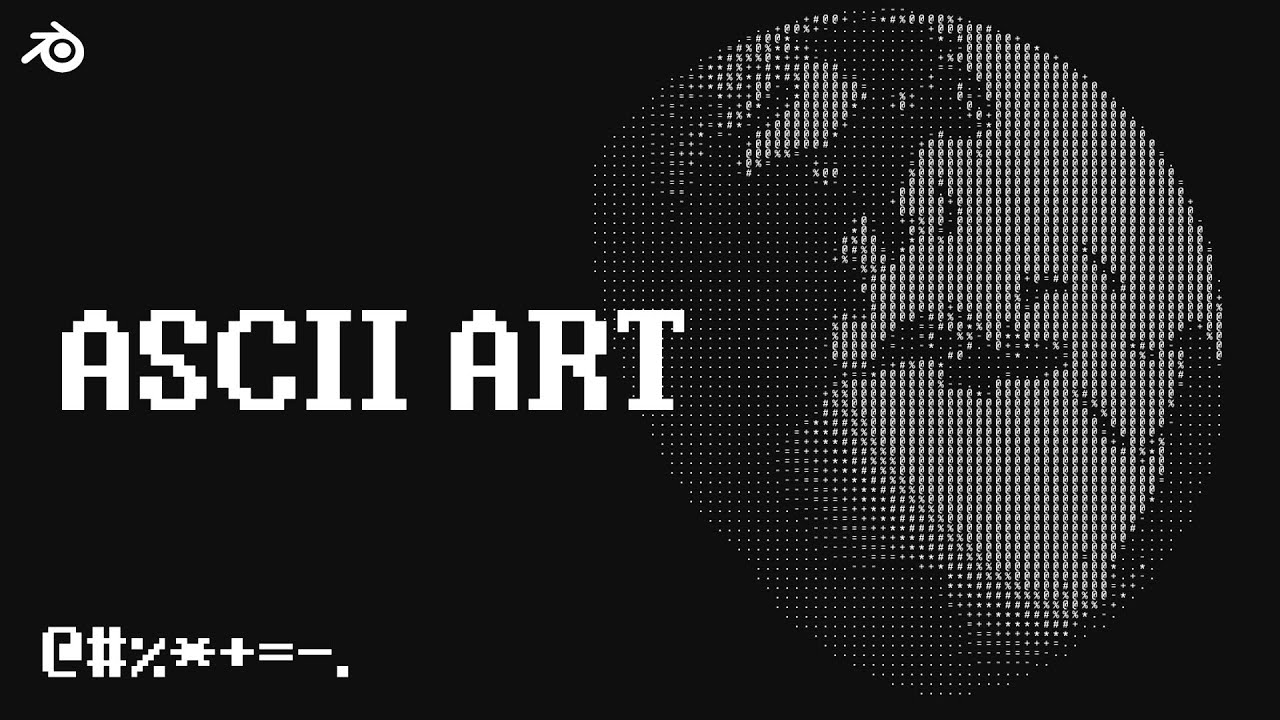 ASCII-графика в реальном времени в Blender Compositor