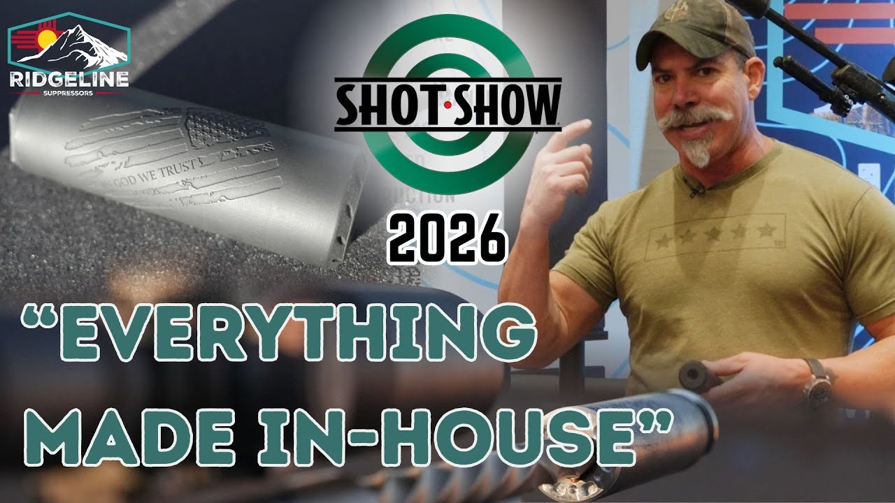 Low Back Pressure Suppressors Explained | Shot Show 2026 | Chris Costa on Ridgeline Suppressors