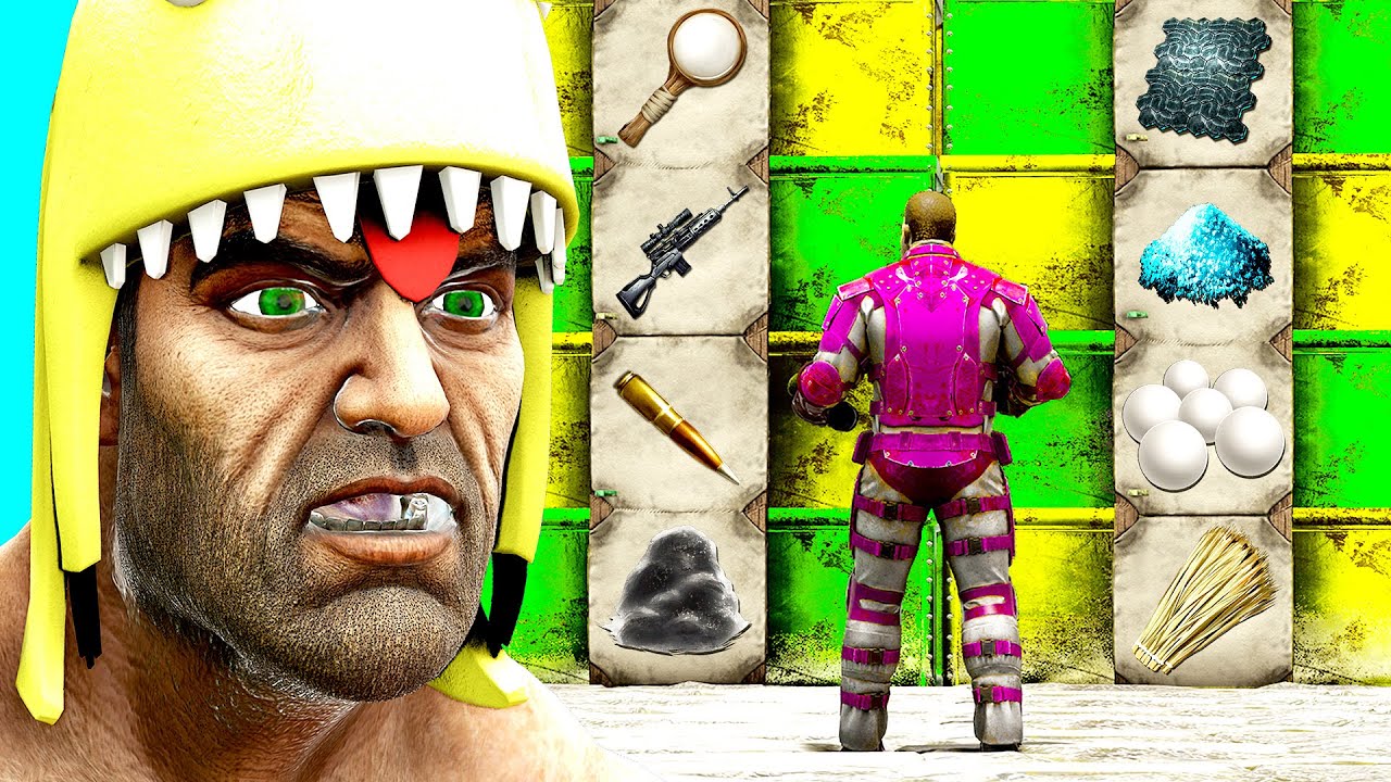 SOLO STEALTH RAIDING BASES FOR RANDOM WEAPONS! (Ark Survival Evolved Trolling)