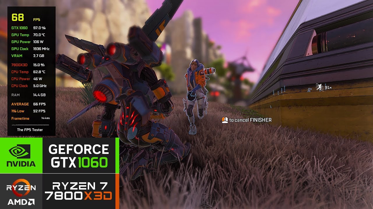 Apex Legends - Season 19 | GTX 1060 3G | 1080p Maximum Settings