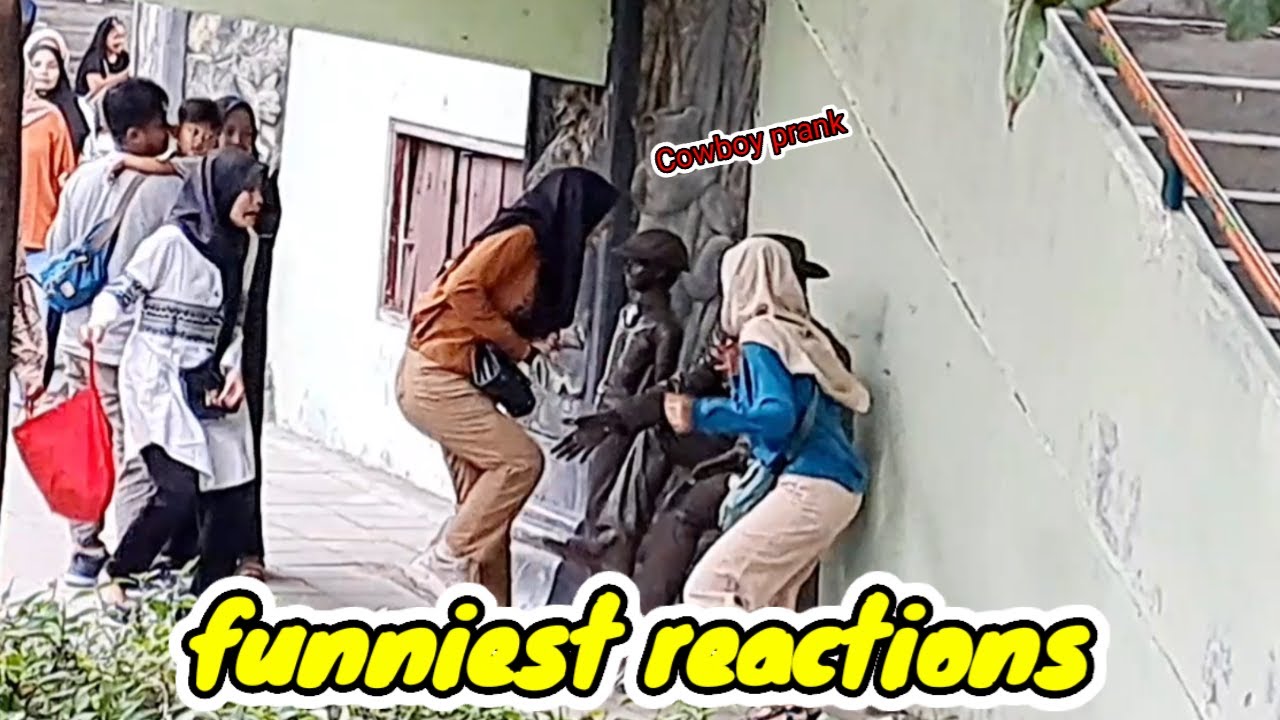 Akibat rasa penasaran yg sangat dalam || best reactions || prank patung