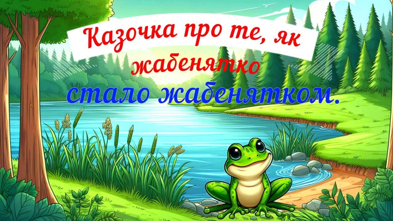 Казочка про те, як жабенятко стало жабенятком.
