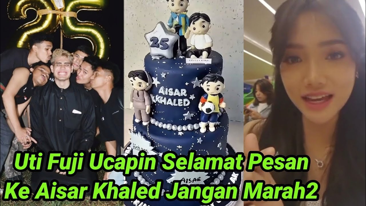 AISAR KHALED TERHARU UTI FUJI UCAPIN SELAMAT ULTAH DARI INGGRIS