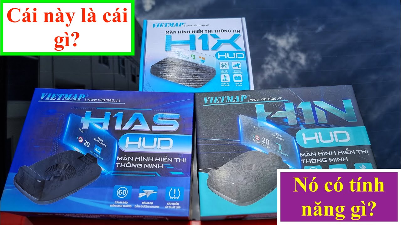 Phân biệt tính năng 3 loại HUD của Vietmap (H1X,H1N,H1AS) @MrKhaChannel