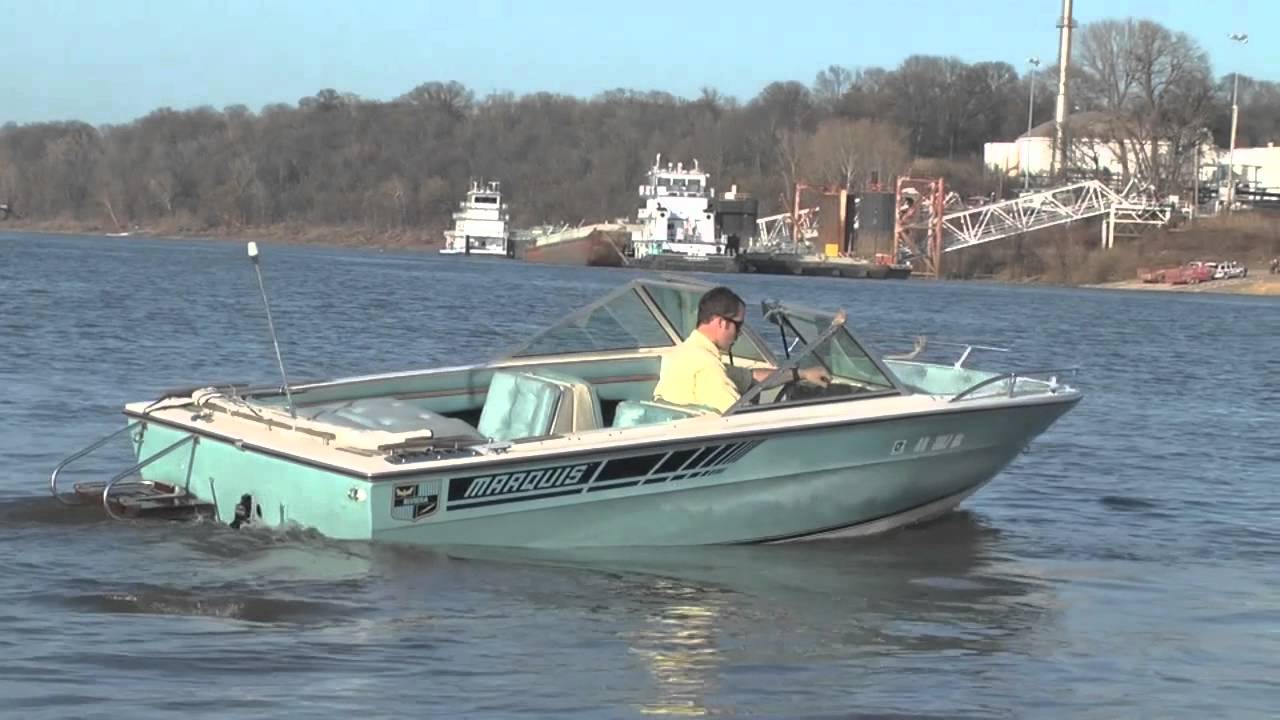 1979 Marquis Riviera w/Mercruiser 470 and single axle trailer