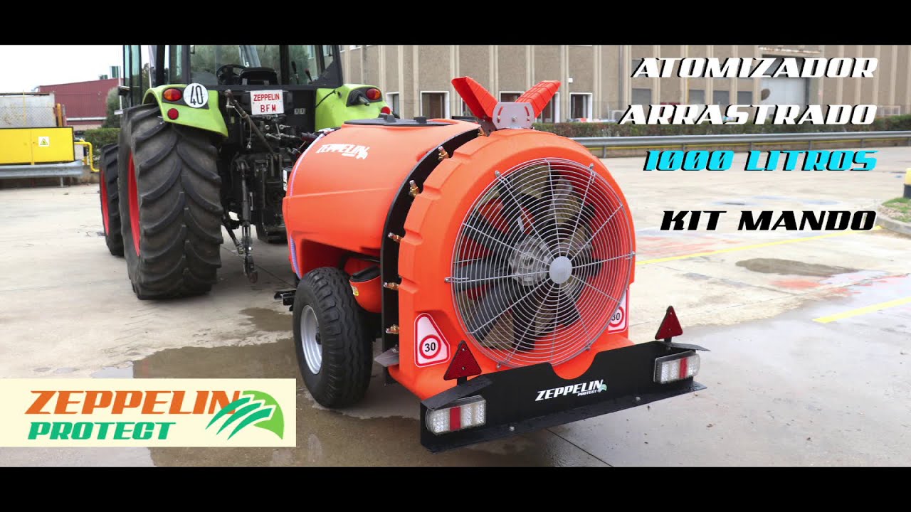 Atomizador arrastrado 1000L ESATOM1000+Kit mando | ZEPPELIN MAQUINARIA