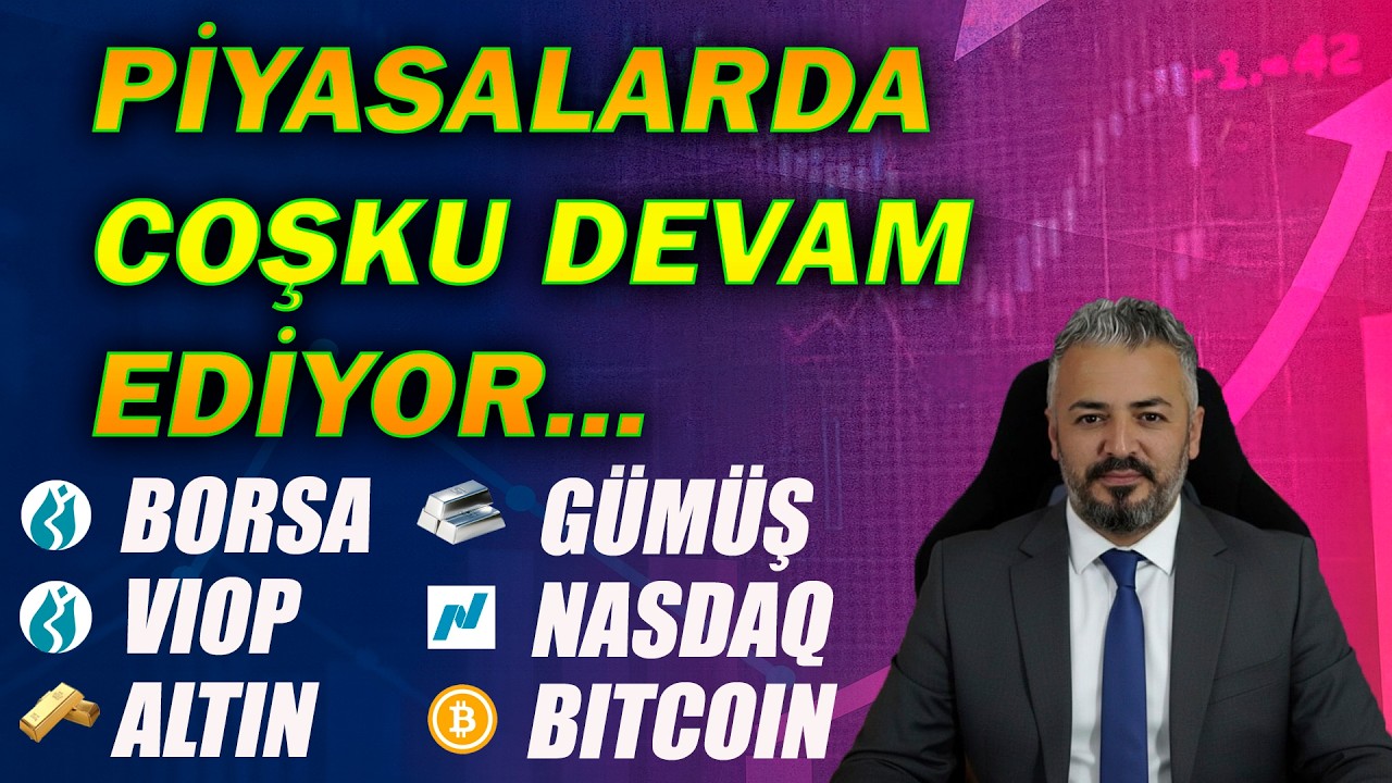 M&Uuml;ZAKERELER S&Uuml;R&Uuml;YOR, PİYASALAR POZİTİF FİYATLIYOR | #borsa #viop #altın #g&uuml;m&uuml;ş #nasdaq #bitcoin