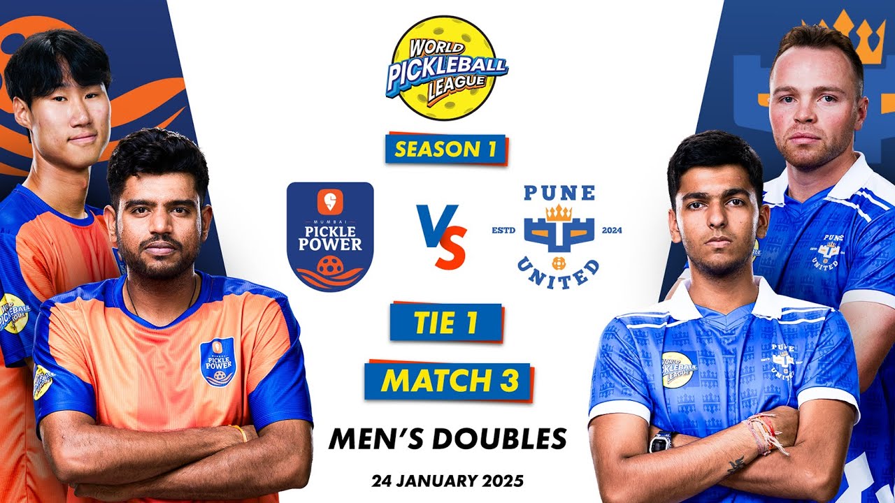 WPBL S1 | Mumbai Pickle Power vs Pune United | Men&rsquo;s Doubles