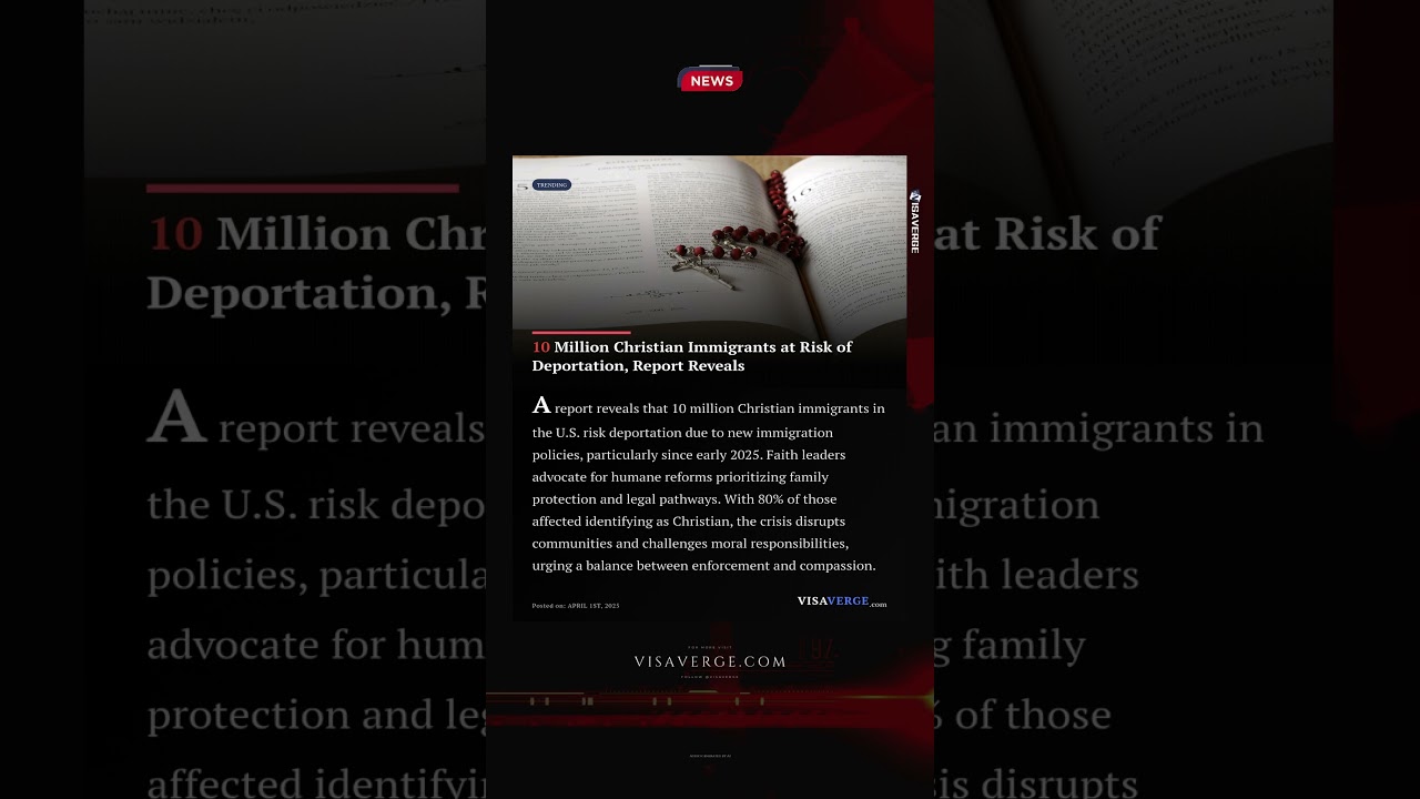 10 Million Christian Immigrants at Risk of Deportation, Report Reveals