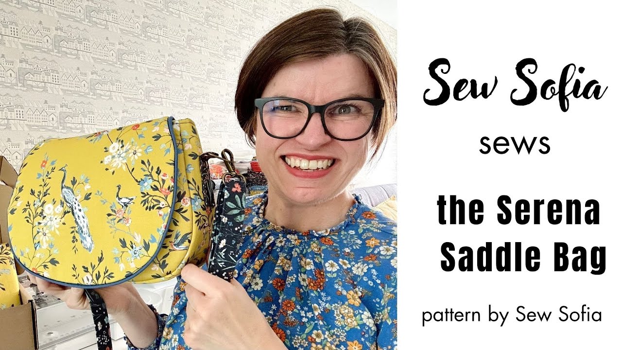 The Serena Saddle Bag pattern with an add-on front pleated pocket - video tutorial