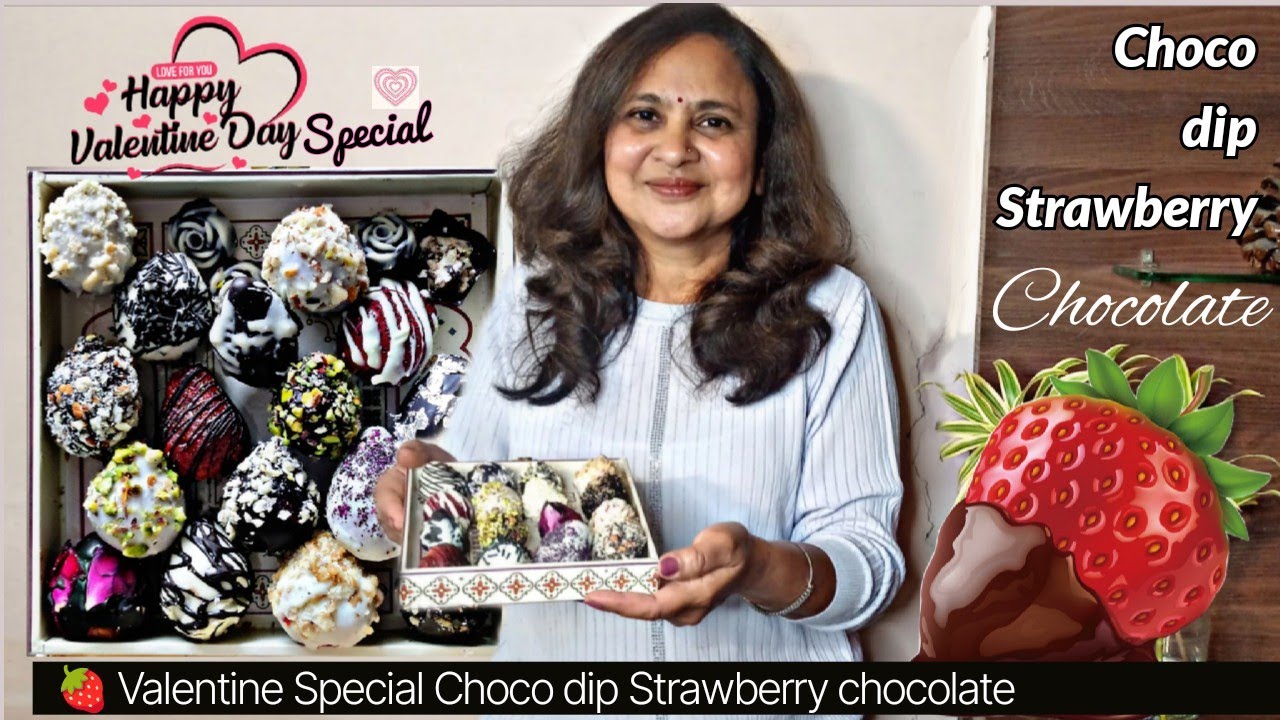 Love at First Bite❤️ | Choco Dipped Strawberry 🍓 पहली बाइट में प्यार, इस वैलेंटाइन कुछ मीठा हो जाए 🍫
