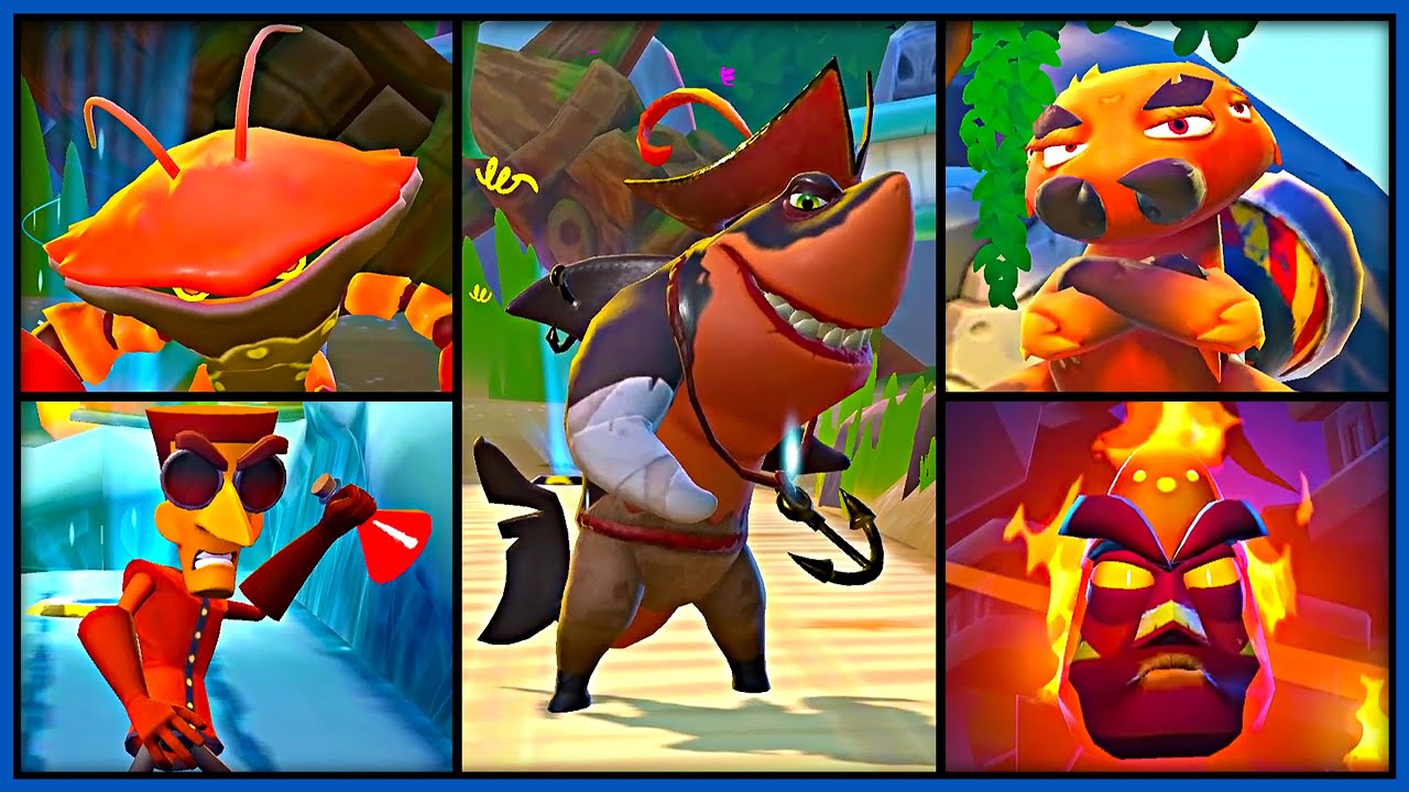 Crash On The Run - All Mini Bosses (Inferno) 4K 60FPS