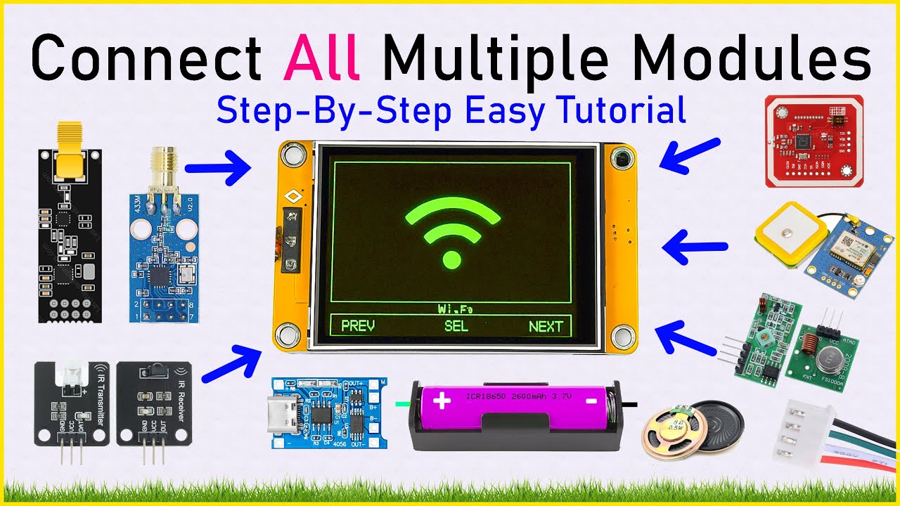 How To Connect All Multiple Modules to CYD – GPS, NFC, IR, RF, CC1101, NRF24 & Speaker Setup!