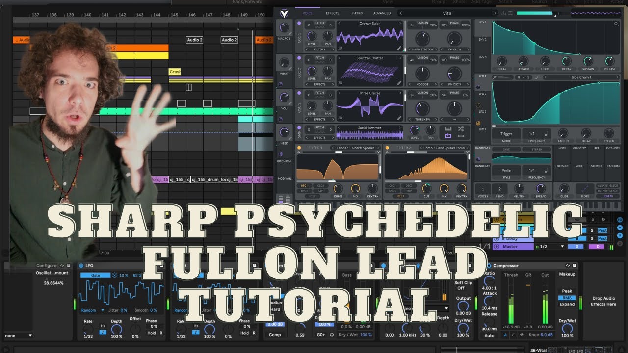 Sharp Psychedelic Fullon lead tutorial using Vital and Ableton Live