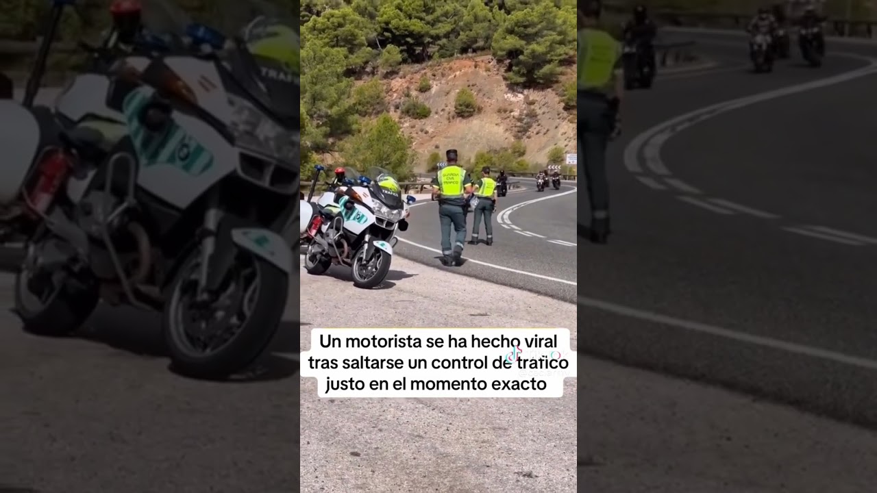 Motorista se hizo viral tras saltarse un control