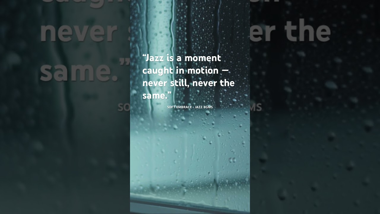 Perfect Jazz for rainy afternoons What's your comfort ritual? #jazzbgms #allthatjazz #jazzlife