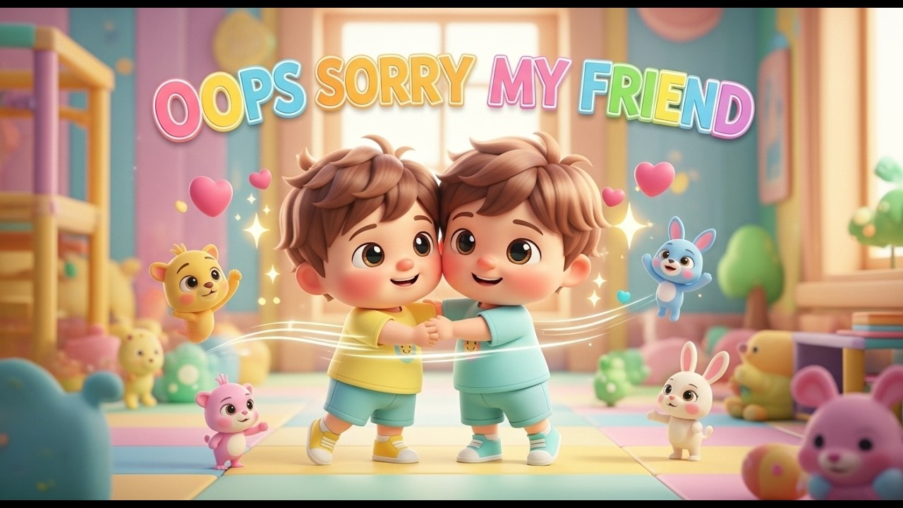Oops Sorry My Friend – Nursery Rhyme, Toddler Social Skills, Friendship, and Playful Learning