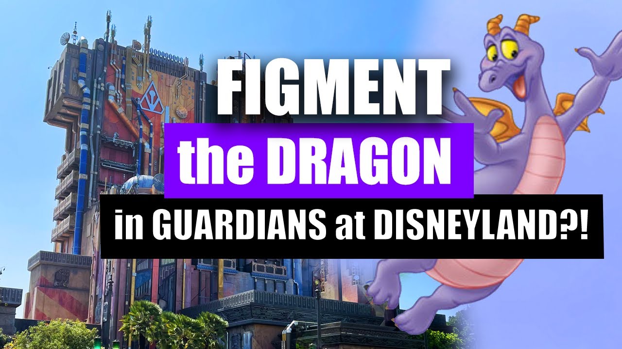 SECRET Figment the Dragon 😮 in Guardian of the Galaxy &ndash; Mission: BREAKOUT! in Disneyland