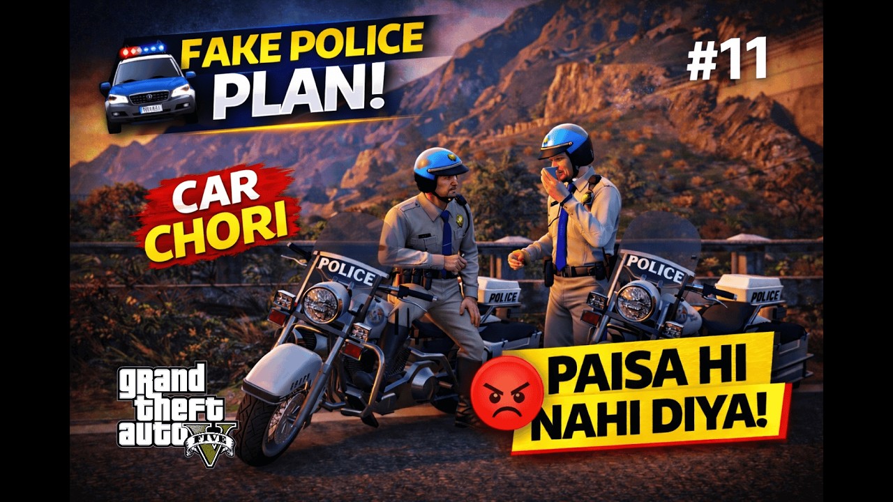 Fake Police Banke Cars Chura Li! 🚔😈 | GTA 5 Part 11 | Hindi commentary