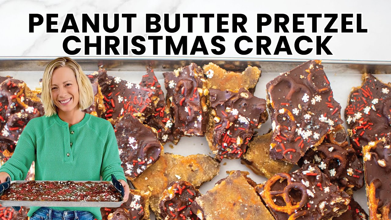 Peanut Butter Pretzel Christmas Crack | Easy Christmas Dessert Recipe!