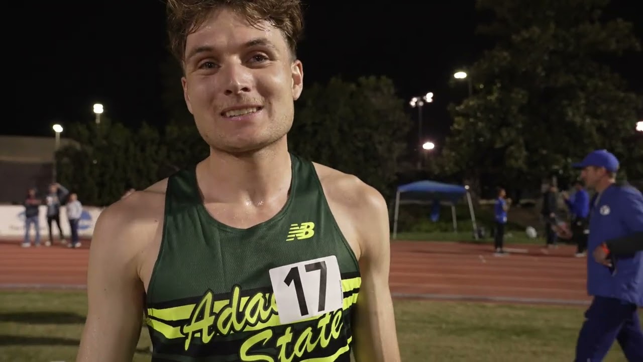 Adams State's Romain Legendre After Setting D2 National 5K Record