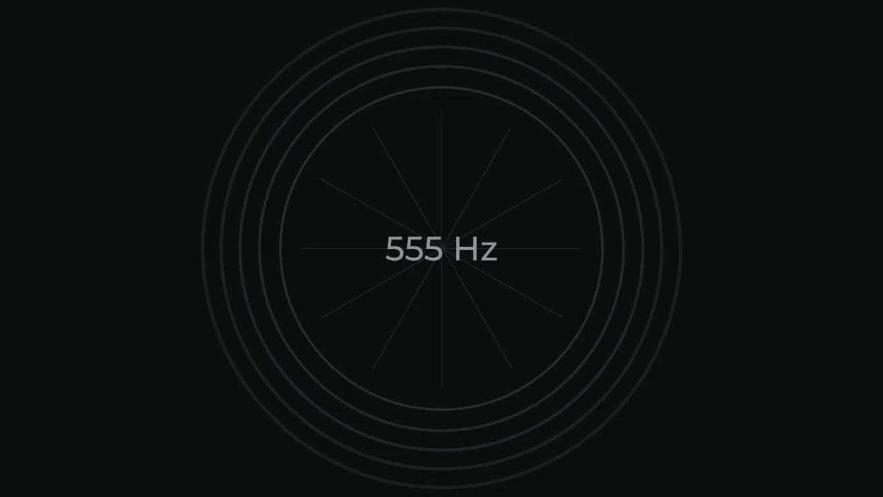 555 Hz Pure Tone - 90 Minutes | Single-frequency sine wave | PureTone Library