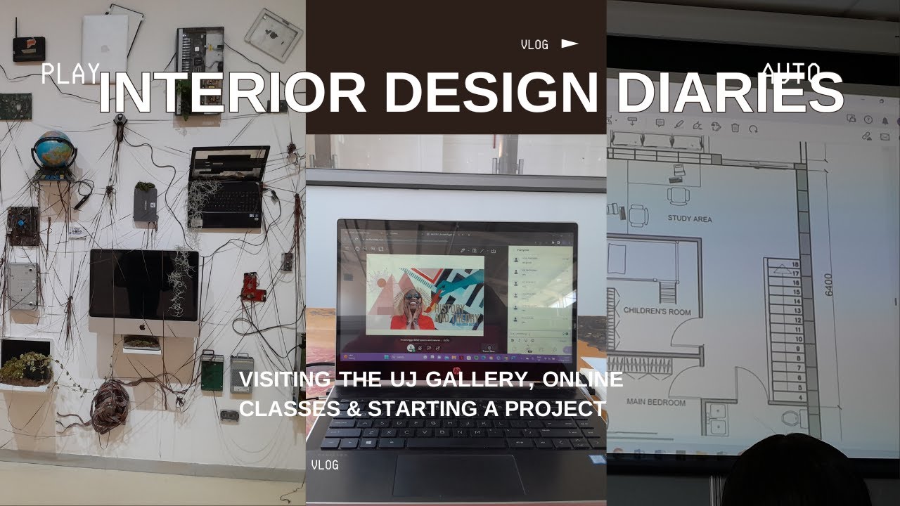 Interior design diaries 03: visiting UJ Gallery, interior design online classes & starting a project